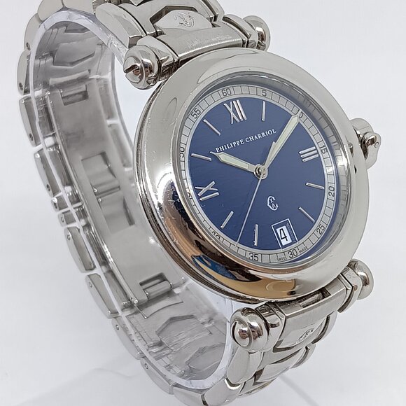 Philippe Charriol Classic 9010903 Womens 35mm Horsebit Crown S/Steel Swiss Watch